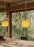 LOUIS POULSEN VL 45 Radiohus taklampe Ø25 - glossy amber