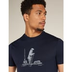 Icebreaker Merino 150 Tech Lite SS Tee Polar Paddle Herre