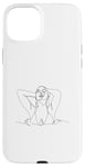 Coque pour iPhone 15 Plus sexy shirt sexy sweat à capuche lignes chaudes femme en eau dessin