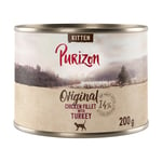 Purizon Kitten 6 x 200 g - kornfri - Kyllingfilet med kalkun