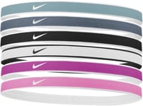 Nike Bandeau pour Cheveux Elastique aux Unisexe Fitnessband Sport 6-er Paquet