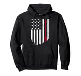 Archery American Flag Red Arrows Pullover Hoodie