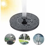 Fontaine solaire d'extérieur, pompe à eau solaire pour étang avec 7 types de fontaines, mini fontaine de natation avec panneau solaire pour étang d'aquarium de jardin, bain d'oiseaux, oiseau