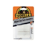 Gorilla Mounting Tape Squares Clear (24 Pack) 3044111