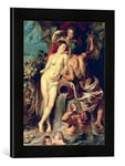 Kunst für Alle 'Image encadrée de Peter Paul Rubens The Union of Earth and Water, c.1618, d'art dans Le Cadre de Haute qualité Photos Fait Main, 30 x 40 cm, Noir Mat