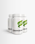 Vitamin D & K - 3 x 100 kapslar - Body Science Wellness Series D3+K2 - Vitaminer