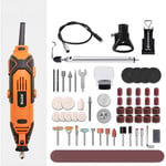 Mini meuleuse, meuleuse électrique 200 W, kit d'outils rotatifs multifonctions Mini outil multifonction avec 92 accessoires pour travaux de