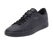 PUMA Unisex Smash V2 L Low-top Sneakers, Black Black, 8.5 UK