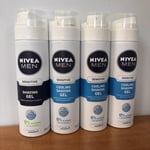 Nivea Men Cooling Shaving Gel 200ml Sensitive Cool, Pack of 4