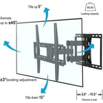 SpeaKa Professional Support mural TV 106,7 cm (42"") - 213,4 cm (84"") inclinable + pivotable