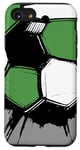 iPhone SE (2020) / 7 / 8 Football Soccer Ball Men's Gift Shirt Splatter Green & Black Case