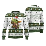 The Mandalorian And Grogu Baby Yoda Ugly Sweater 2024 Merry Christmas Men Pullover Höst Vinter Star Wars Damtröja style 14 L