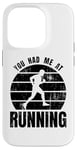 Coque pour iPhone 14 Pro Passionné de course à pied Triathlète Marathon