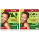 2x ORS OLIVE OIL CURL STRETCHING TEXTURIZER KIT FOR ALL HAIR TYPES