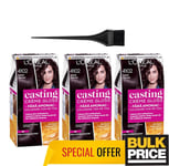 ' ORÉAL Casting Creme Gloss 4102 Cool Marron Cheveux Couleur 3-pack sans