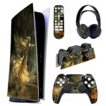 PlayVital Sticker Console pour ps5 Édition Digital Skin Decal pour ps5 Télécommande Autocollants pour ps5 Casque Habillages pour ps5 Station de Charge-Rencontre