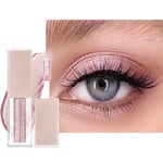 Fard à Paupières Liquide Scintillant, Fard à Paupières Liquide Couleurs, Fard à Paupières Pailleté, Paillettes Yeux Maquillage Eyeliner, Excellent choix pour les filles(Rose)