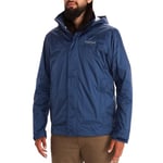 Marmot Homme Precip Eco Jacket, Veste Imperméable, Veste de Pluie Légère à Capuche, Imperméable Coupe-Vent, Coupe-Vent Respirant, Adapté pour la Course et la Randonnée, Arctic Navy, M