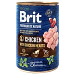 400 g Brit Premium by Nature Kyckling med kycklinghjärtan - Kyckling med kycklinghjärtan