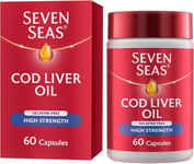Cod Liver Oil High Strength Gelatine Free by Seven Seas Omega-3 Supplement 120