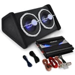 Set Hifi Auto "Black Line 140" Subwoofer Ampli 2800W