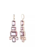 Lauren Ralph Lauren Pink Stone Chandelier Earrings, Gold/Pink