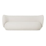 Ferm Living - Rico Sofa 3-Seater Bouclé Off White - Soffor