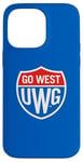 Coque pour iPhone 14 Pro Max University of West Georgia UWG Wolves Go West Shield Logo