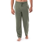 Fruit of the Loom Men's Extended Sizes Jersey Knit Sleep Pant (1 & 2 Packs), Dark Green, XL