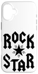 iPhone 16 Plus Cool Rock and Roll Star, I Love Rock Loud Music, Rock & Roll Case