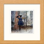 Lumartos, Vintage Poster The Secret Garden (9) Contemporary Home Decor Wall Art Print, Light Oak Frame, 10 x 10 Inches