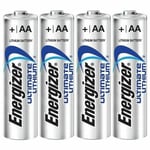 4 X ENERGIZER ULTIMATE AA LITHIUM ULTRA BATTERIES LR6 L91 DIGITAL