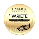 Eveline Cosmetics Variete Fond de teint en poudre minérale n° 03 – Formule légère à l'acide hyaluronique – Couvrance moyenne à complète