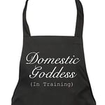 60 Second Makeover Limited Domestic Goddess In Training Black Apron Novelty Gift Friend Kitchen Present New Home Engagement Valentines Present