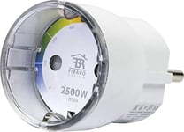 Schwaiger zhs13 prise sCHUKO Passant pour contrôle consommation énergétique, 2500 W, Wi-Fi, Protocole Z-Wave, blanc