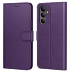 Tenphone pour Coque Samsung Galaxy A15 4G, Coque Samsung A15 5G,Etui Protection Housse Premium en Cuir PU, [Emplacements Cartes], Pochette Flip Case Compatible avec Book (Violet, Samsung A15 4G / 5G)