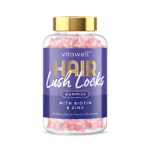 Vitawell Hair Lush Locks with Biotin and Zinc- 60 Gummies