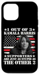 Coque pour iPhone 13 1 des 3 supporters de Kamala Harris sont tout aussi stupides