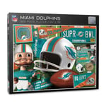 NFL Miami Dauphins Retro Puzzle Football 500 Pièces Scp