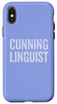 Coque pour iPhone X/XS Costume d'Halloween rusé de dernière minute pour linguiste