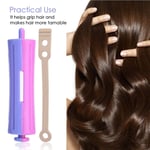 6x Standard Hair Rollers Heat Perm Wave Rod Hair Clip Curlers Hairdressing