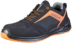 Bellota FTW05-45BO S1P - Chaussures de Sécurité Flex Nitro, Chaussures de Travail Respirante, Légères, flexibles et Extra Matelassées, Couleur Noire et Orange, Unisexe, Taille 45