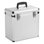 12" Silver DJ Collection Box  Vinyl LP Records Carry Storage Case Box Holder