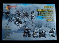 1 grappe de figurines au 1/72. MARS 72142, Artillerie Allemande Hiver WW2.