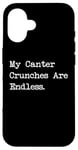 Coque pour iPhone 16 My Canter Crunches Are Endless Funny Equestrian Snack Humour