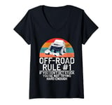 Womens If You Don't Get Stuck You're Not Trying Hard Enough Offroad V-Neck T-Shirt