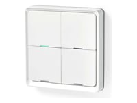 Nedis Smartlife - Smart Omkopplare - Vägg - Trådlös - Zigbee 3.0 - 2.4 - 2.483 Ghz - Vit