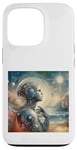 Coque pour iPhone 13 Pro Leonardo Da Vinci Robot Femme