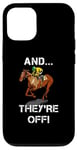 iPhone 12/12 Pro And They're Off Horse Racing Games Funny Sports Fan Gift Case