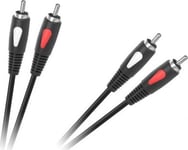 Cabletech Rca (Cinch) X2 - Rca (Cinch) X2 0,5 M Svart (Kpo4001-0,5)